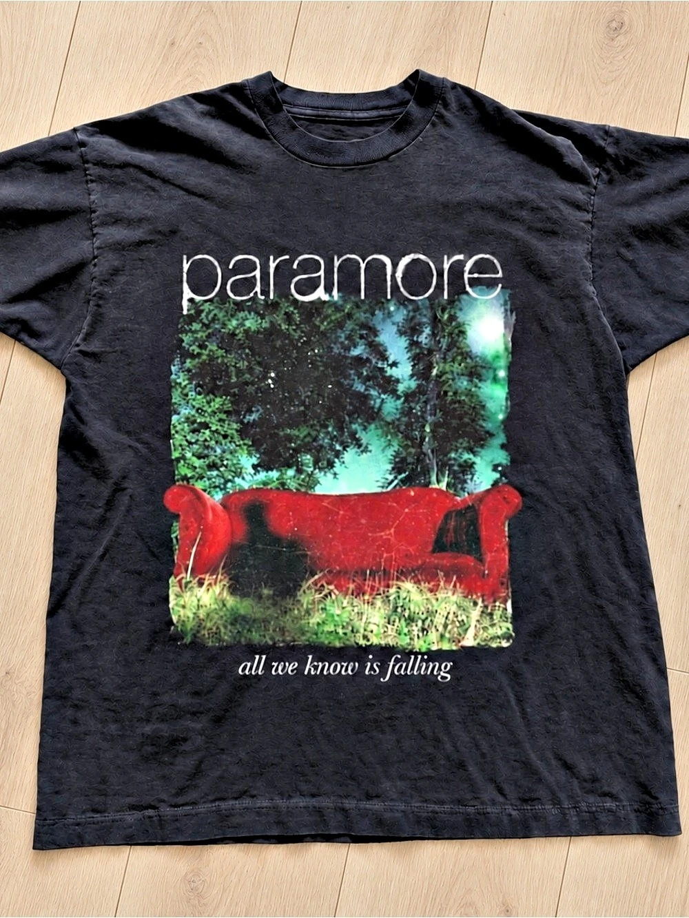 Black Paramore All We Know Is Falling Album Graphic Tee Gildan Reprint